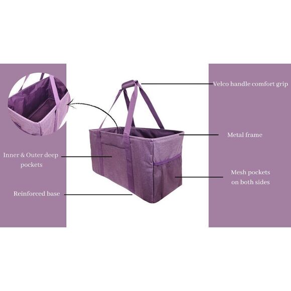 "STRAIGHT OUTTA GROCERIES" Multipurpose Tote - Picture 10 of 13